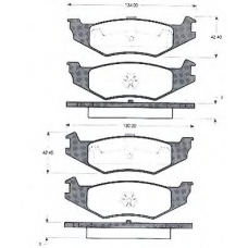 BLF950 QUINTON HAZELL Комплект тормозных колодок, дисковый тормоз