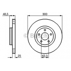 0 986 479 C52 BOSCH Тормозной диск