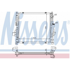 63984 NISSENS Радиатор, охлаждение двигателя