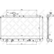 10-25459-SX STELLOX Радиатор, охлаждение двигателя