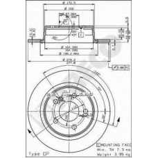 BS 7407 BRECO Тормозной диск