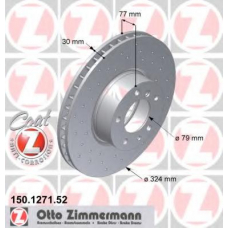 150.1271.52 ZIMMERMANN Тормозной диск