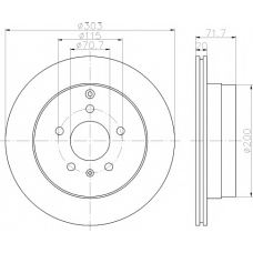 8DD 355 114-411 HELLA PAGID Тормозной диск