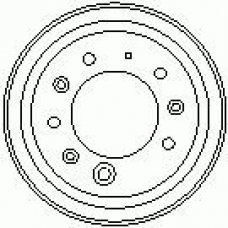 7D0091 KAWE Тормозной барабан