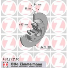 470.2421.00 ZIMMERMANN Тормозной диск