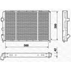 350213738000 MAGNETI MARELLI Радиатор, охлаждение двигателя