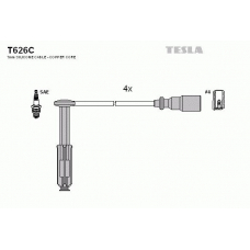 T626C TESLA Комплект проводов зажигания