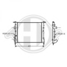 8129193 DIEDERICHS Радиатор, охлаждение двигателя