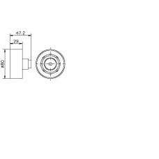 TKR 9166 TIMKEN Натяжной ролик, ремень грм