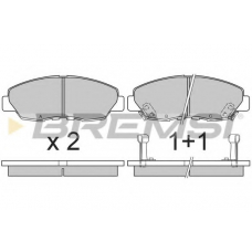 BP2482 BREMSI Комплект тормозных колодок, дисковый тормоз