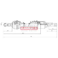 CT1138906 KAMOKA Приводной вал