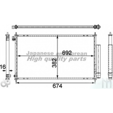 H559-45 ASHUKI Конденсатор, кондиционер