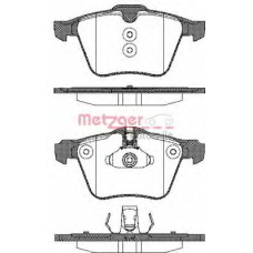 1217.00 METZGER Комплект тормозных колодок, дисковый тормоз