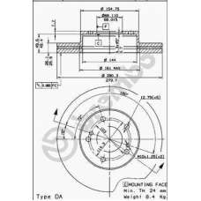 09.5655.10 BREMBO Тормозной диск