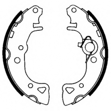 8DB 355 001-001 HELLA PAGID Комплект тормозных колодок