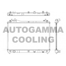 105103 AUTOGAMMA Радиатор, охлаждение двигателя