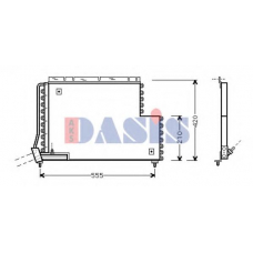 222001N AKS DASIS Конденсатор, кондиционер