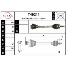 T49211 EAI Приводной вал