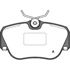 BPA0284.00 OPEN PARTS Комплект тормозных колодок, дисковый тормоз