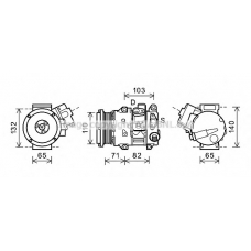 TOK659 AVA Компрессор, кондиционер