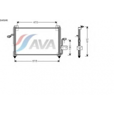 DW5045 AVA Конденсатор, кондиционер