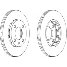 DDF812-1 FERODO Тормозной диск