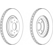 DDF252-1 FERODO Тормозной диск