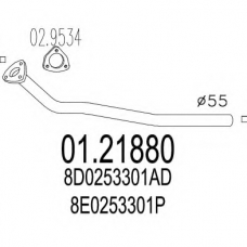 01.21880 MTS Труба выхлопного газа