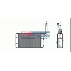 1590801 KUHLER SCHNEIDER Теплообменник, отопление салона