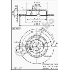 08.5645.40 BREMBO Тормозной диск