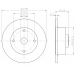 MDC1196 MINTEX Тормозной диск