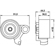 VKM 71004 SKF Натяжной ролик, ремень грм