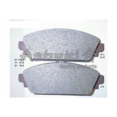 H026-08J ASHUKI Комплект тормозных колодок, дисковый тормоз