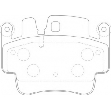 FD7154A NECTO Комплект тормозных колодок, дисковый тормоз