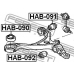 HAB-092 FEBEST Подвеска, рычаг независимой подвески колеса