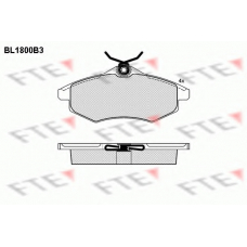 BL1800B3 FTE Комплект тормозных колодок, дисковый тормоз