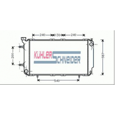 2500091 KUHLER SCHNEIDER Радиатор, охлаждение двигател