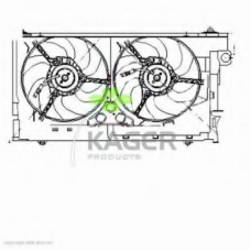 32-2037 KAGER Вентилятор, охлаждение двигателя