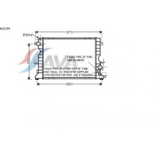 AU2184 AVA Радиатор, охлаждение двигателя