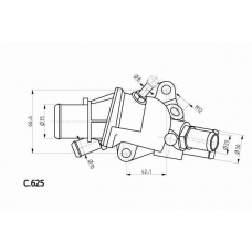 C.625.83 BEHR Термостат, охлаждающая жидкость