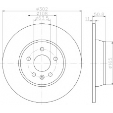 MDC1810 MINTEX Тормозной диск