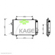 94-5295 KAGER Конденсатор, кондиционер