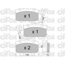 822-040-1 CIFAM Комплект тормозных колодок, дисковый тормоз