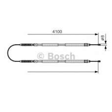 1 987 482 005 BOSCH Трос, стояночная тормозная система