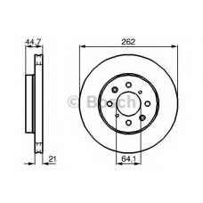 0 986 479 B23 BOSCH Тормозной диск