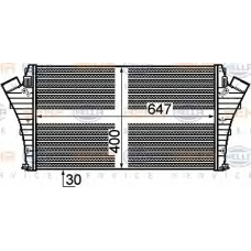 8ML 376 899-171 HELLA Интеркулер