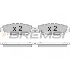BP2753 BREMSI Комплект тормозных колодок, дисковый тормоз