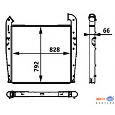 8ML 376 724-041 HELLA Интеркулер