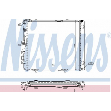 62684A NISSENS Радиатор, охлаждение двигателя