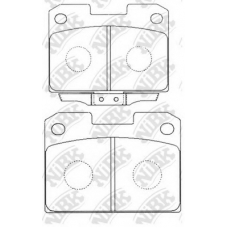 PN3338 NiBK Комплект тормозных колодок, дисковый тормоз